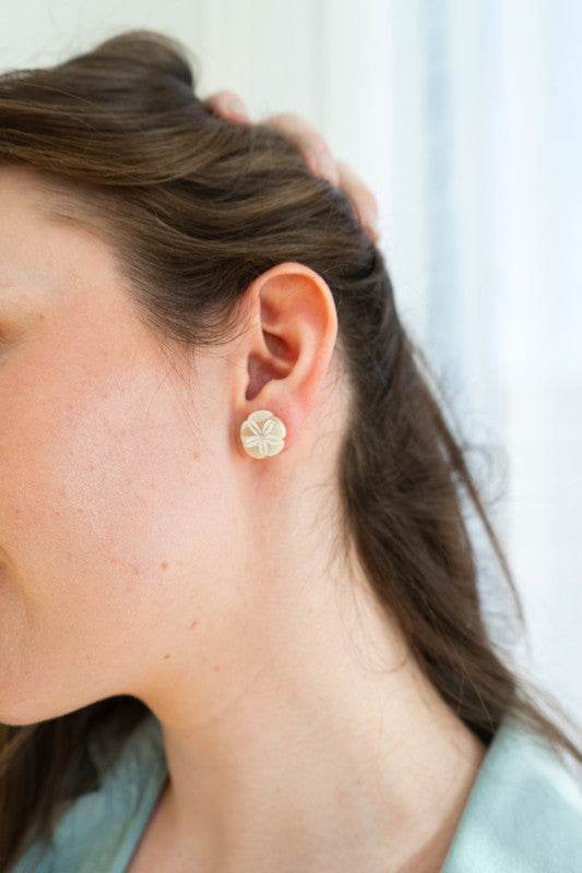 Sand Dollar Studs - Ivory - Shop Style & More | Fresh Looks, Everyday Deals & Free Shipping