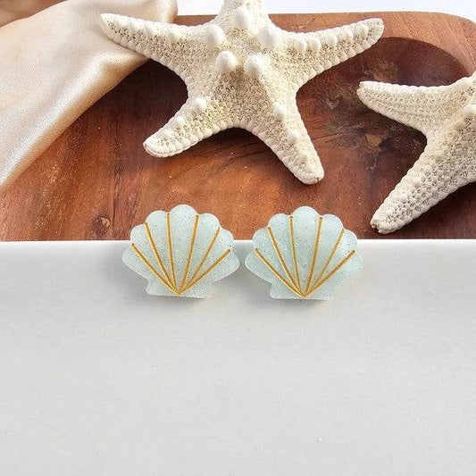 Seashell Studs - Seafoam Pearl - Shop Style & More | Fresh Looks, Everyday Deals & Free Shipping