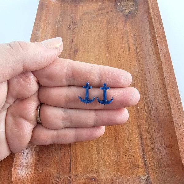 Anchor Studs - Navy - Shop Style & More | Fresh Looks, Everyday Deals & Free Shipping
