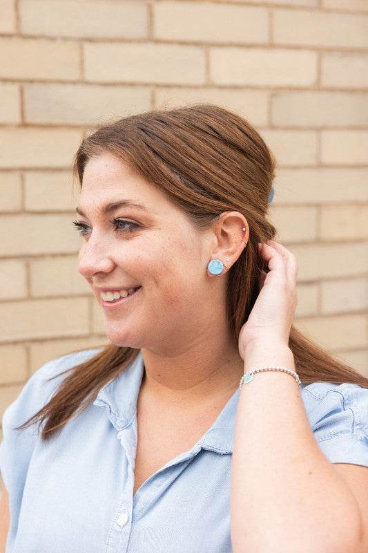 Sophie Studs - Turquoise - Shop Style & More | Fresh Looks, Everyday Deals & Free Shipping