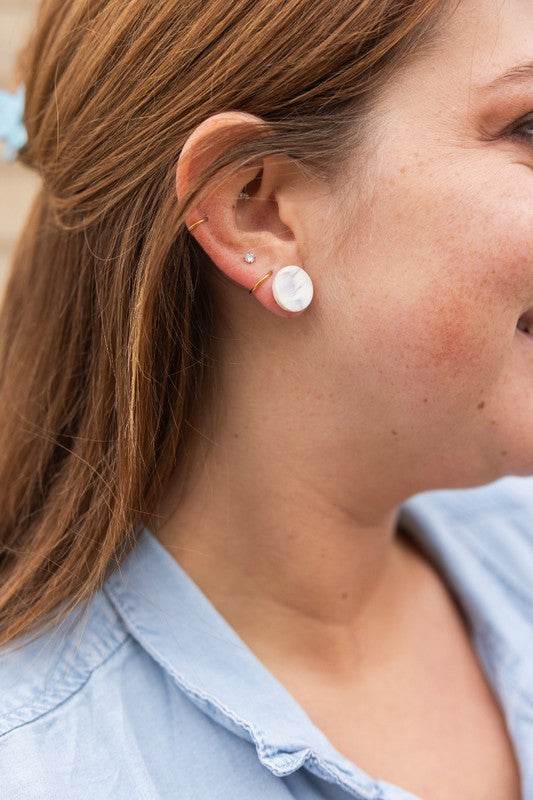Sophie Studs - Breezy White - Shop Style & More | Fresh Looks, Everyday Deals & Free Shipping