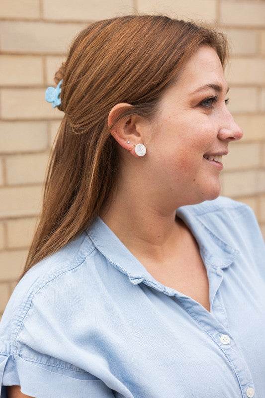 Sophie Studs - Breezy White - Shop Style & More | Fresh Looks, Everyday Deals & Free Shipping