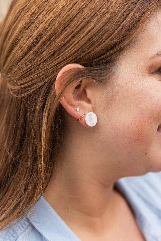 Sophie Studs - Breezy White - Shop Style & More | Fresh Looks, Everyday Deals & Free Shipping