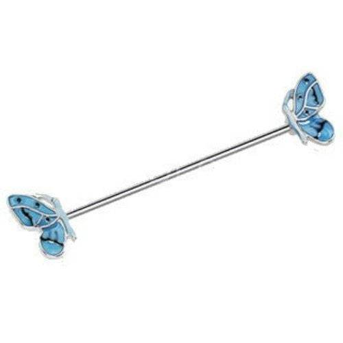 316L Stainless Steel Double Blue Butterfly - Shop Style & More | Fresh Looks, Everyday Deals & Free Shipping