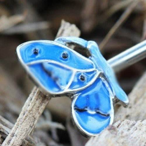 316L Stainless Steel Double Blue Butterfly - Shop Style & More | Fresh Looks, Everyday Deals & Free Shipping