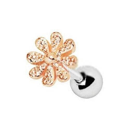 Rose Gold Plated Daisy Flower Cartilage Earring - Shop Style & More | Fresh Looks, Everyday Deals & Free Shipping