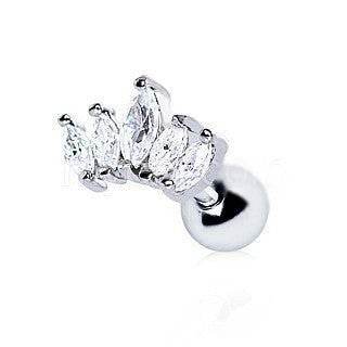 Royal Crystal Crown Cartilage Earring - Shop Style & More | Fresh Looks, Everyday Deals & Free Shipping