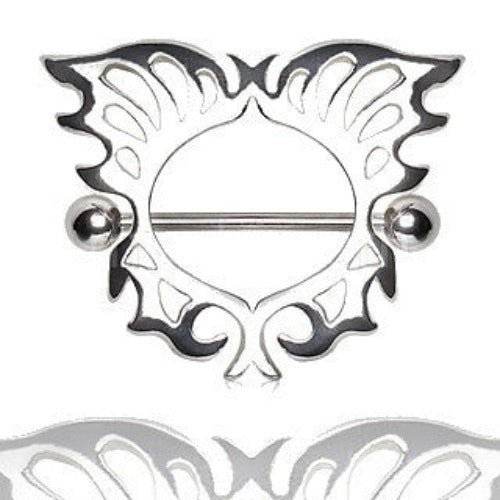 316L Surgical Steel Nipple Shield with Butterfly - Shop Style & More | Fresh Looks, Everyday Deals & Free Shipping