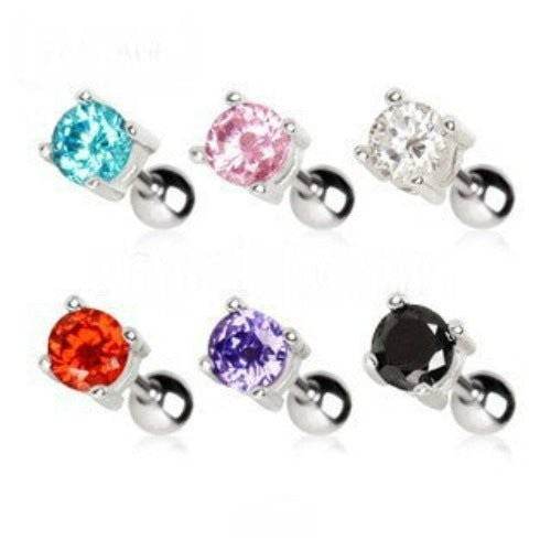 316L Surgical Steel Prong Set Round CZ Cartilage - Shop Style & More | Fresh Looks, Everyday Deals & Free Shipping