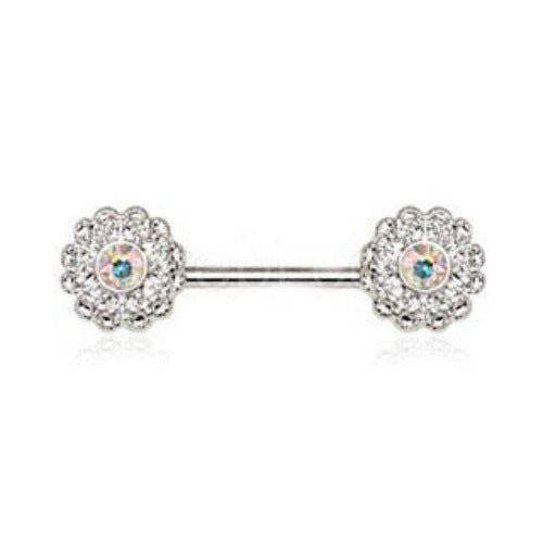 316L Stainless Steel Aurora Flower Cluster Nipple - Shop Style & More | Fresh Looks, Everyday Deals & Free Shipping