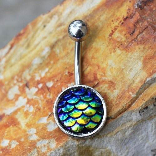 Mermaid Rainbow Scales Navel Ring - Shop Style & More | Fresh Looks, Everyday Deals & Free Shipping