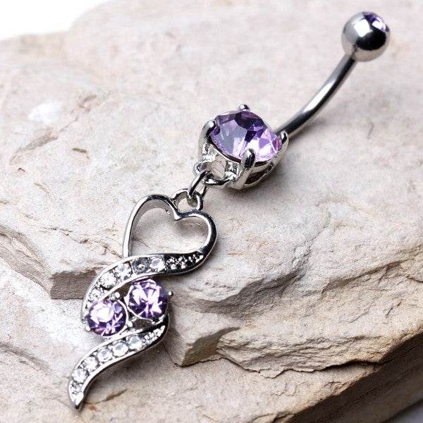 316L Surgical Steel Gemmed Navel Ring with - Shop Style & More | Fresh Looks, Everyday Deals & Free Shipping