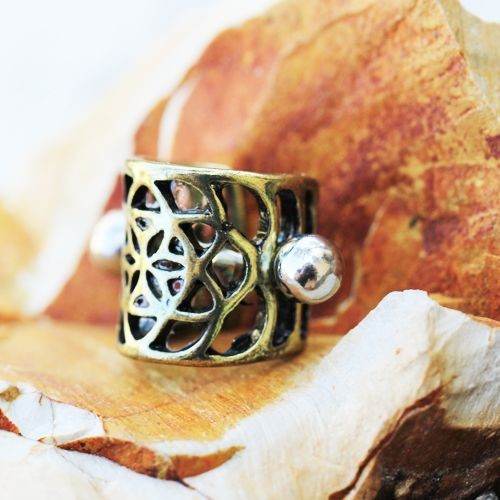 Antique Gold Flower Pentagram Cartilage Ear Cuff - Shop Style & More | Fresh Looks, Everyday Deals & Free Shipping