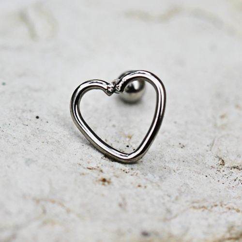 316L Stainless Steel Love Struck Heart Cartilage - Shop Style & More | Fresh Looks, Everyday Deals & Free Shipping