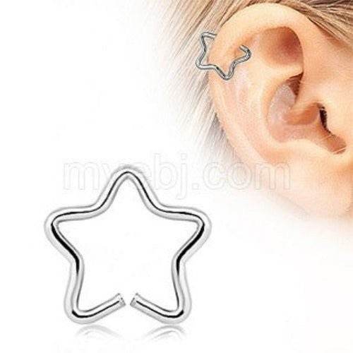 316L Stainless Steel Star Shaped Cartilage Earring - Shop Style & More | Fresh Looks, Everyday Deals & Free Shipping