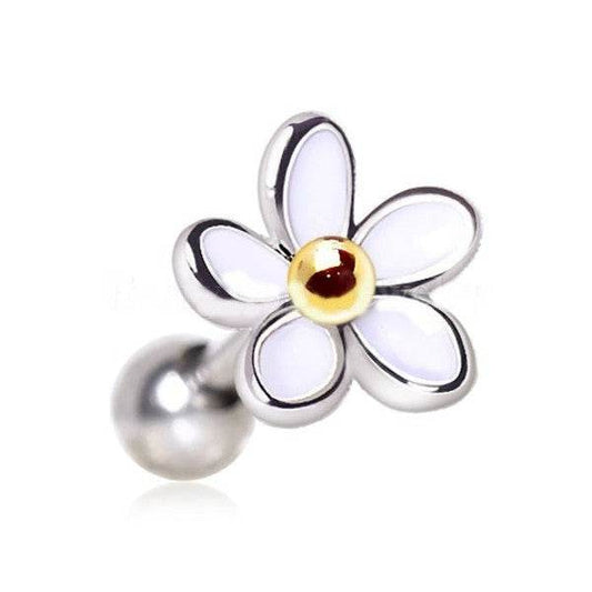 Surgical Steel Sweet White Daisy Flower - Shop Style & More | Fresh Looks, Everyday Deals & Free Shipping