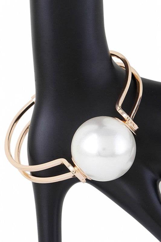 Iconic Large Pearl Hinged Bangle - Shop Style & More | Fresh Looks, Everyday Deals & Free Shipping