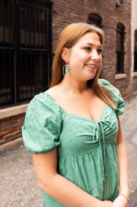 Madison Earrings - Jade Opal - Shop Style & More | Fresh Looks, Everyday Deals & Free Shipping