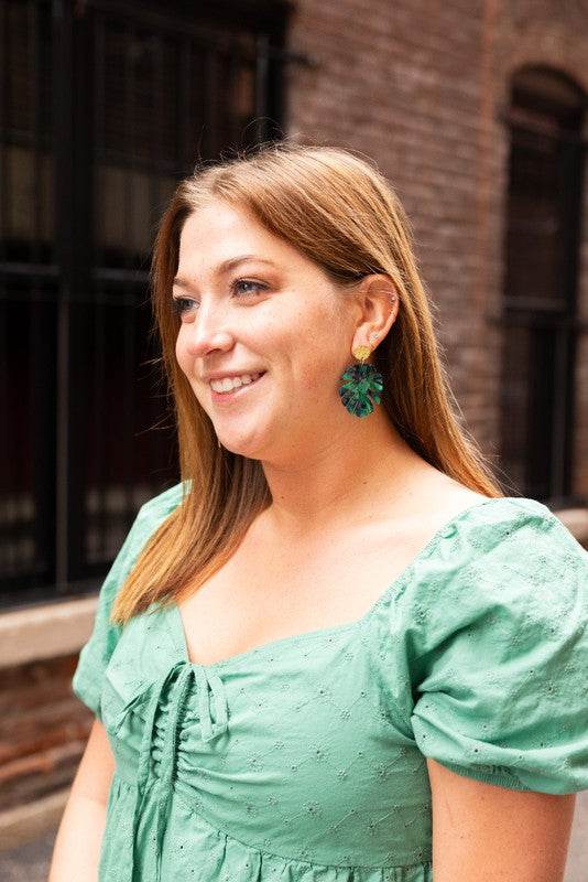 Leilani Earrings - Dark Green - Shop Style & More | Fresh Looks, Everyday Deals & Free Shipping