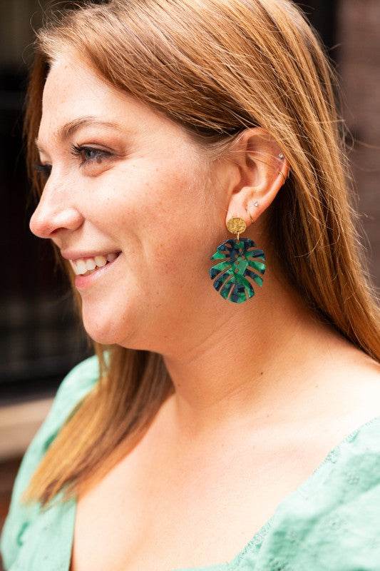 Leilani Earrings - Dark Green - Shop Style & More | Fresh Looks, Everyday Deals & Free Shipping