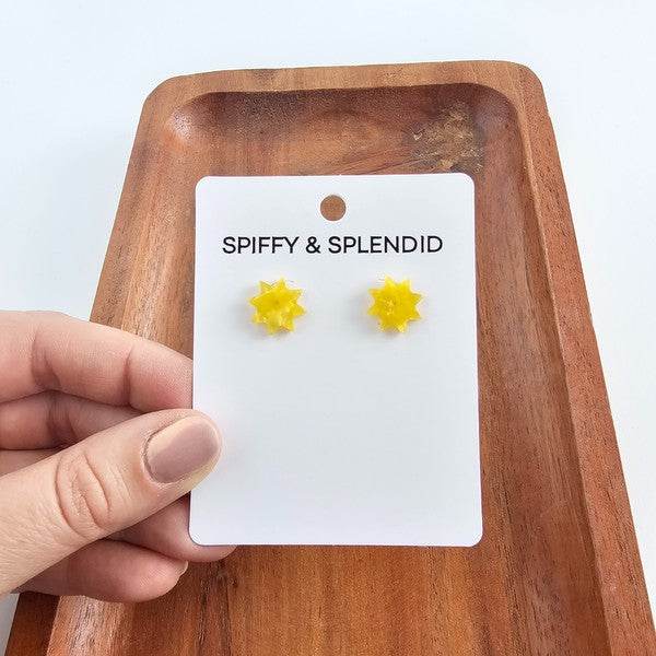 Sunshine Studs - Yellow - Shop Style & More | Fresh Looks, Everyday Deals & Free Shipping