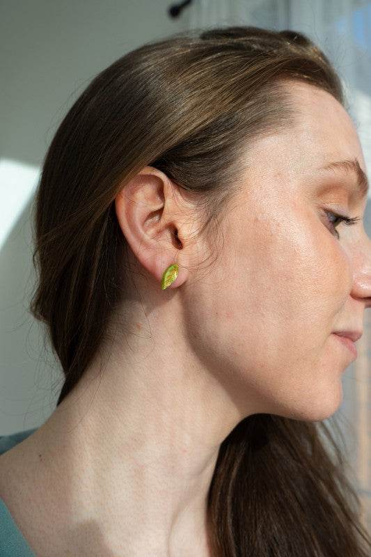 Leaf Studs - Fern Green - Shop Style & More | Fresh Looks, Everyday Deals & Free Shipping