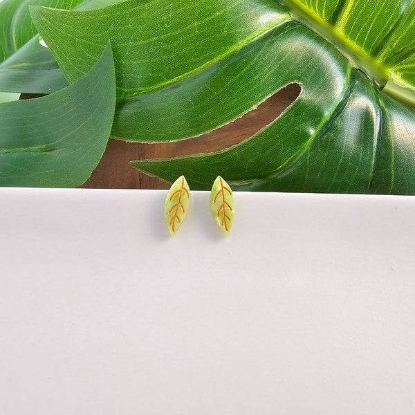 Leaf Studs - Fern Green - Shop Style & More | Fresh Looks, Everyday Deals & Free Shipping