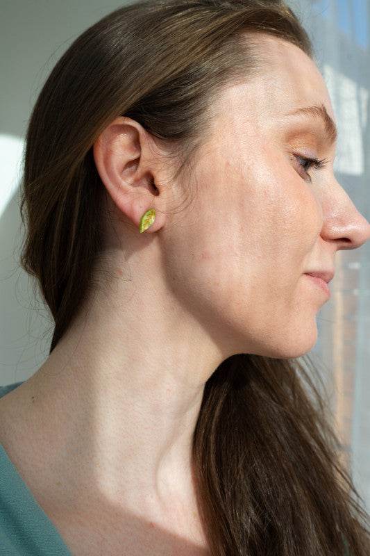 Leaf Studs - Fern Green - Shop Style & More | Fresh Looks, Everyday Deals & Free Shipping