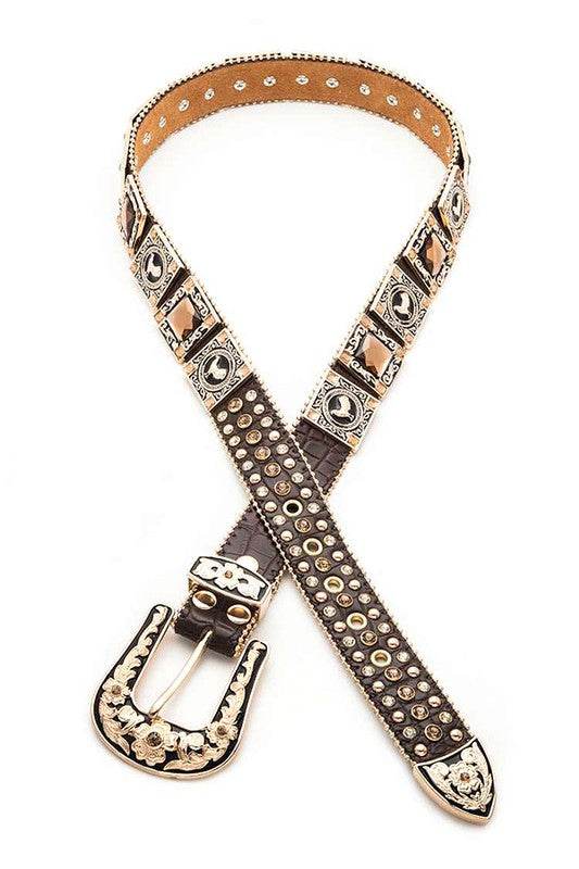 Rooster Concho Crystal Statement Belt - Shop Style & More | Fresh Looks, Everyday Deals & Free Shipping