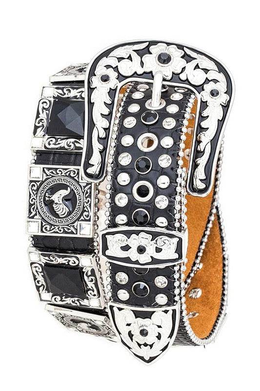 Rooster Concho Crystal Statement Belt - Shop Style & More | Fresh Looks, Everyday Deals & Free Shipping