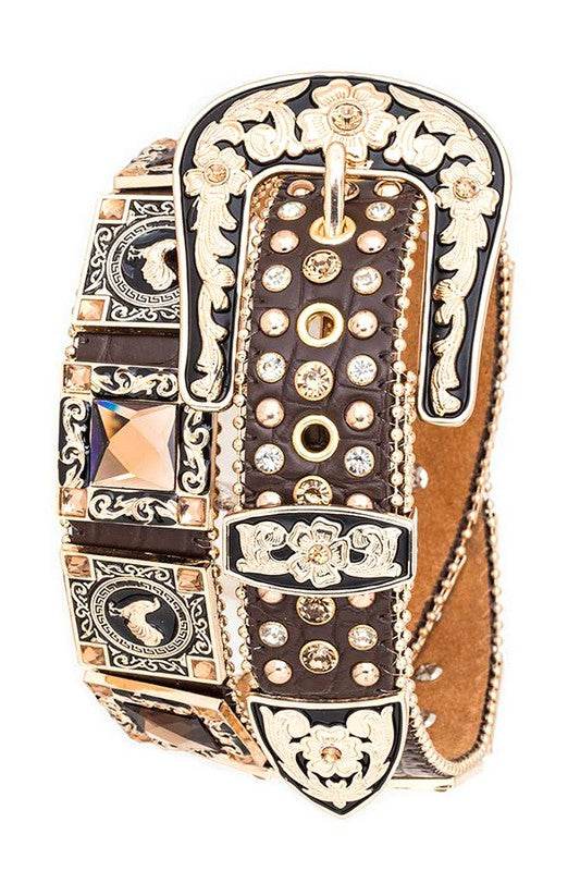 Rooster Concho Crystal Statement Belt - Shop Style & More | Fresh Looks, Everyday Deals & Free Shipping