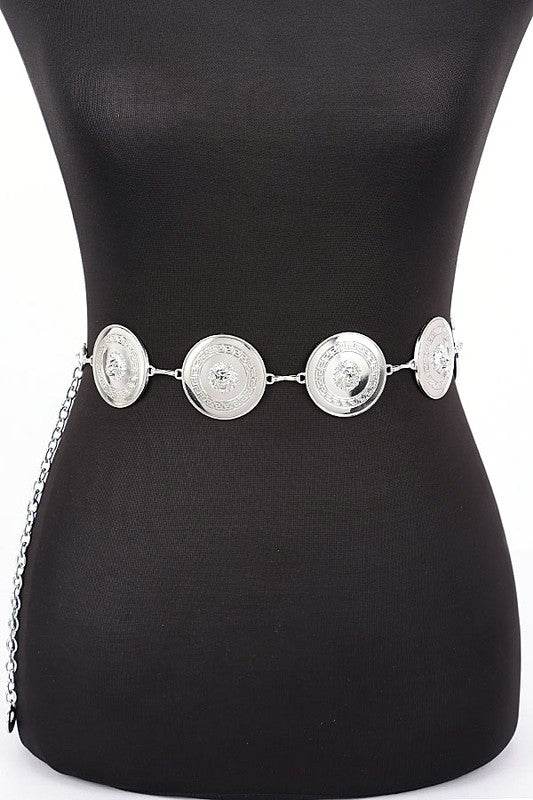 Round Disk Shiny Fashion Chain Belt - Shop Style & More | Fresh Looks, Everyday Deals & Free Shipping