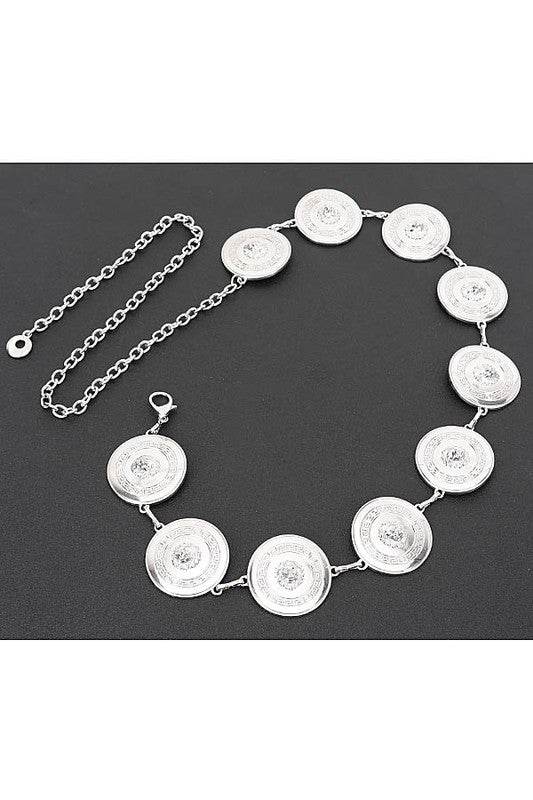 Round Disk Shiny Fashion Chain Belt - Shop Style & More | Fresh Looks, Everyday Deals & Free Shipping