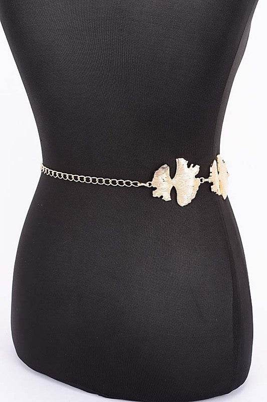 Organic Leaf Cutout Fashion Chain Belt - Shop Style & More | Fresh Looks, Everyday Deals & Free Shipping
