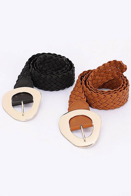 Shiny Buckle Braided Fashion Belt - Shop Style & More | Fresh Looks, Everyday Deals & Free Shipping