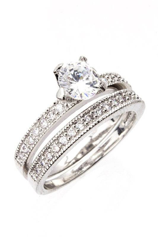 Cubic Zirconia Double Rings - Shop Style & More | Fresh Looks, Everyday Deals & Free Shipping
