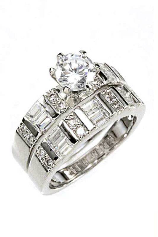 Cubic Zirconia Double Ring - Shop Style & More | Fresh Looks, Everyday Deals & Free Shipping