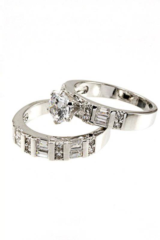 Cubic Zirconia Double Ring - Shop Style & More | Fresh Looks, Everyday Deals & Free Shipping