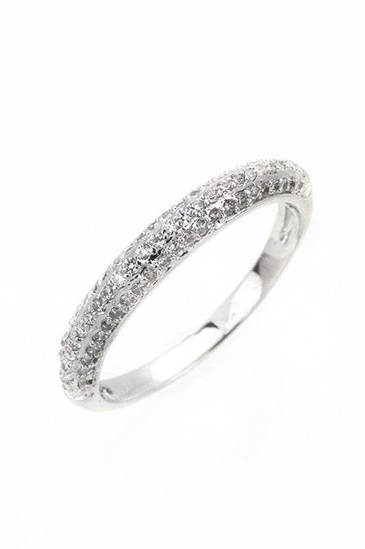 Micro Set CZ Wedding Band - Shop Style & More | Fresh Looks, Everyday Deals & Free Shipping