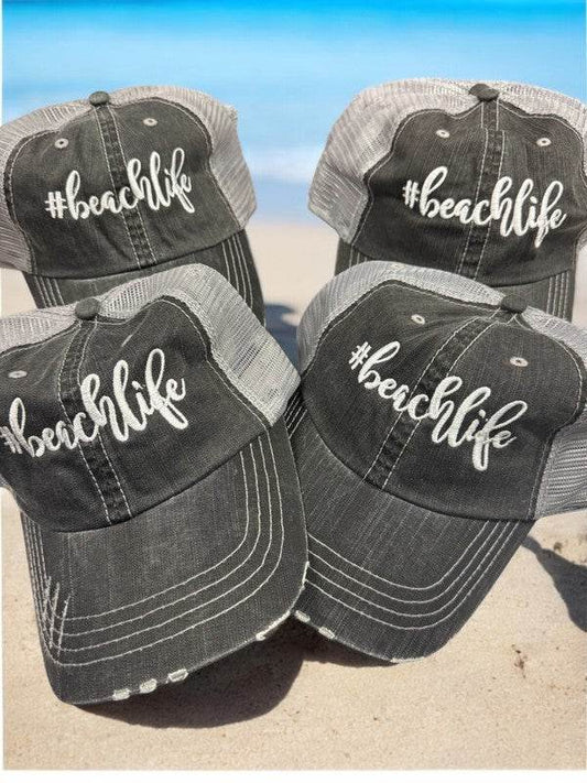 beachlife Embroidered Trucker Hat - Shop Style & More | Fresh Looks, Everyday Deals & Free Shipping