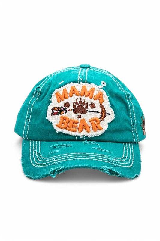 MAMA Bear Embroidered Vintage Cotton Cap - Shop Style & More | Fresh Looks, Everyday Deals & Free Shipping