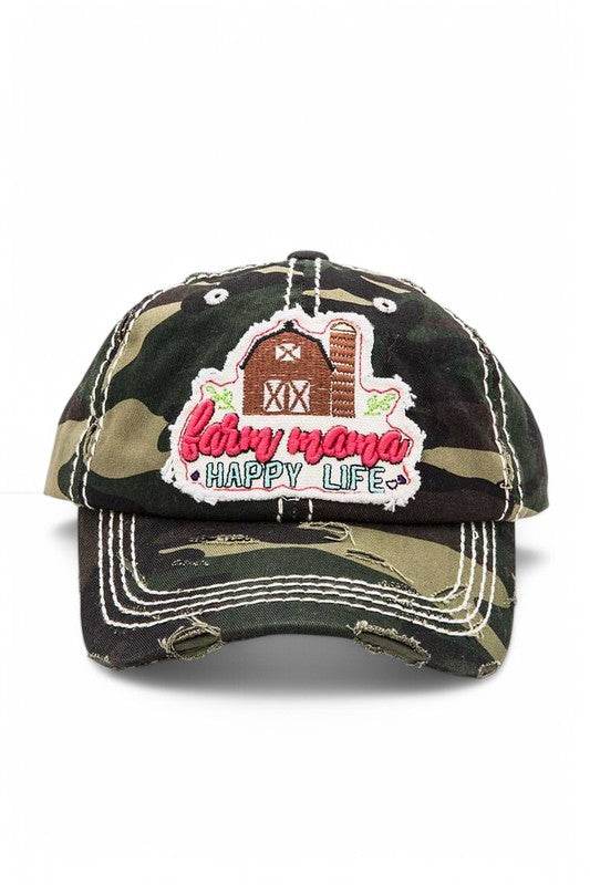 Happy Farm Mama Vintage Cotton Cap - Shop Style & More | Fresh Looks, Everyday Deals & Free Shipping