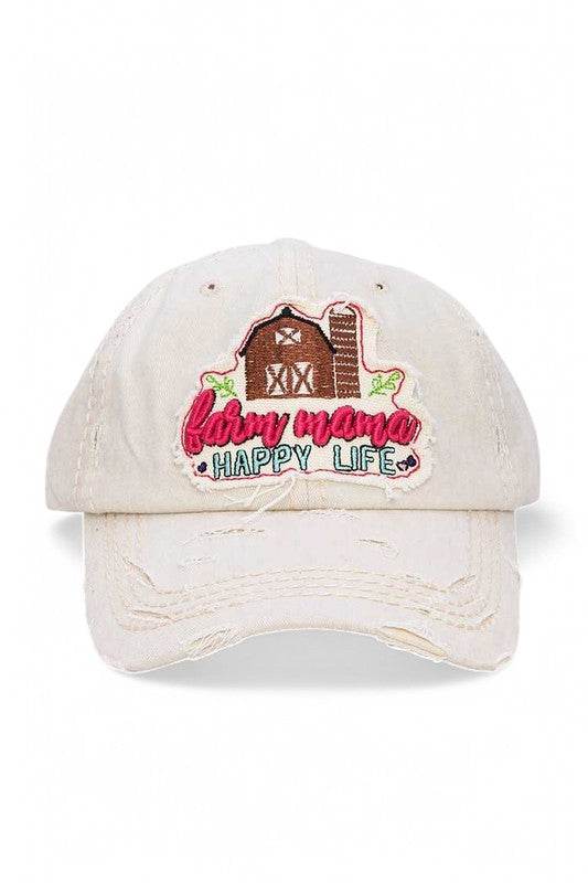 Happy Farm Mama Vintage Cotton Cap - Shop Style & More | Fresh Looks, Everyday Deals & Free Shipping