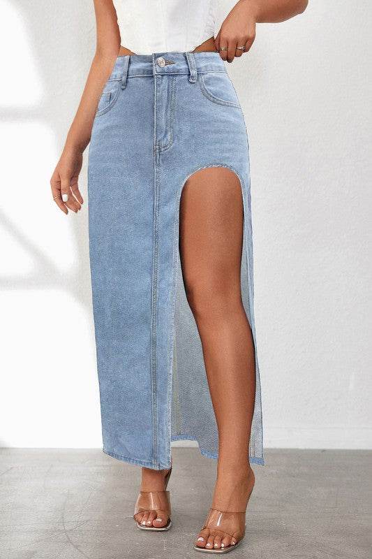 WOMEN FASHION DENIM SKIRT - Shop Style & More | Fresh Looks, Everyday Deals & Free Shipping