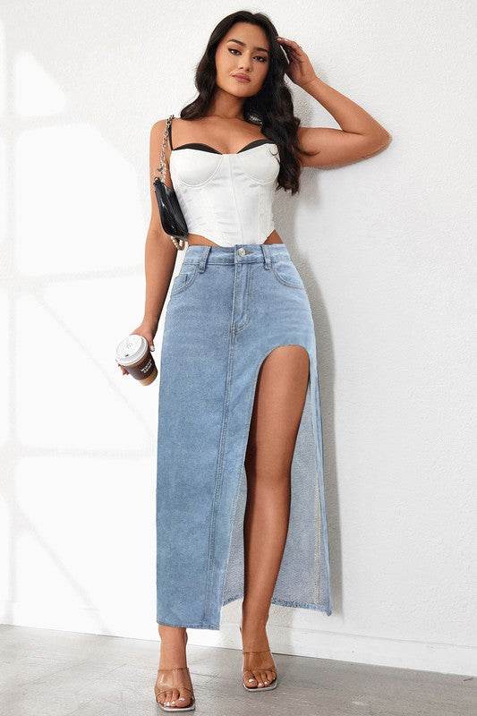 WOMEN FASHION DENIM SKIRT - Shop Style & More | Fresh Looks, Everyday Deals & Free Shipping