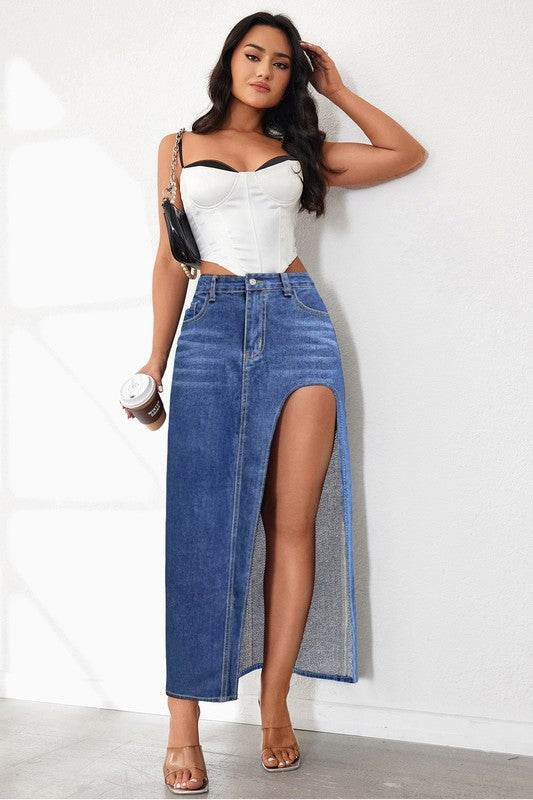 WOMEN FASHION DENIM SKIRT - Shop Style & More | Fresh Looks, Everyday Deals & Free Shipping