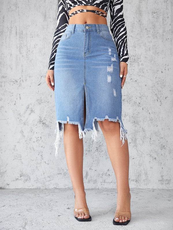 WOMEN FASHION DENIM SKIRT - Shop Style & More | Fresh Looks, Everyday Deals & Free Shipping