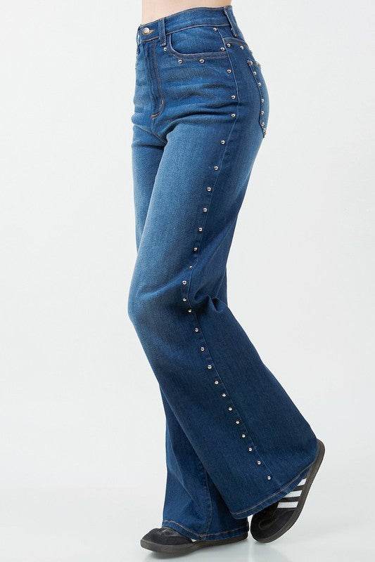 Camila Studded Wide Leg Jean - Shop Style & More | Fresh Looks, Everyday Deals & Free Shipping
