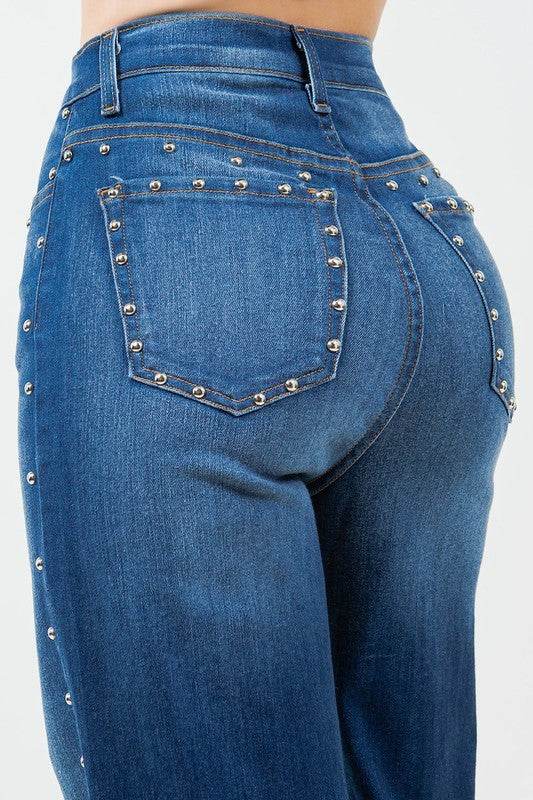 Camila Studded Wide Leg Jean - Shop Style & More | Fresh Looks, Everyday Deals & Free Shipping