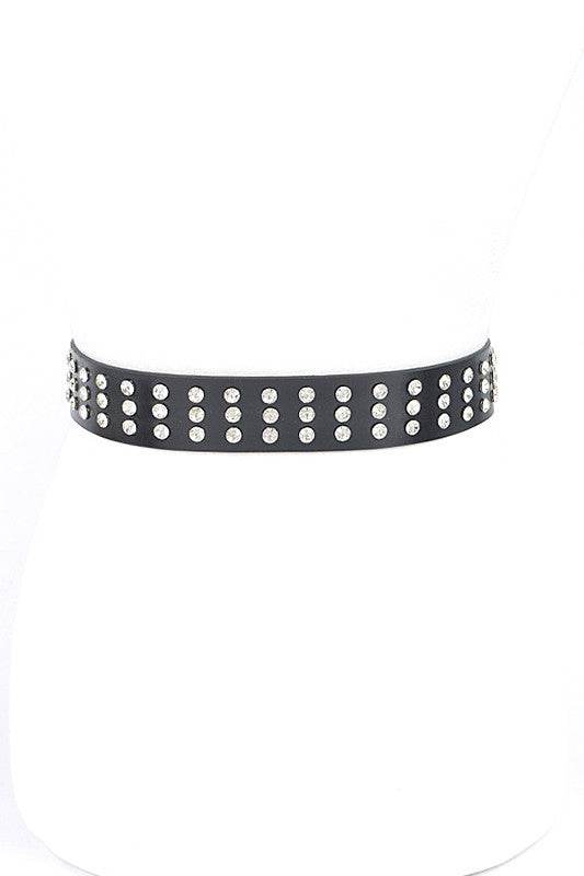 Engraved Buckle Crystal Metallic Belt - Shop Style & More | Fresh Looks, Everyday Deals & Free Shipping